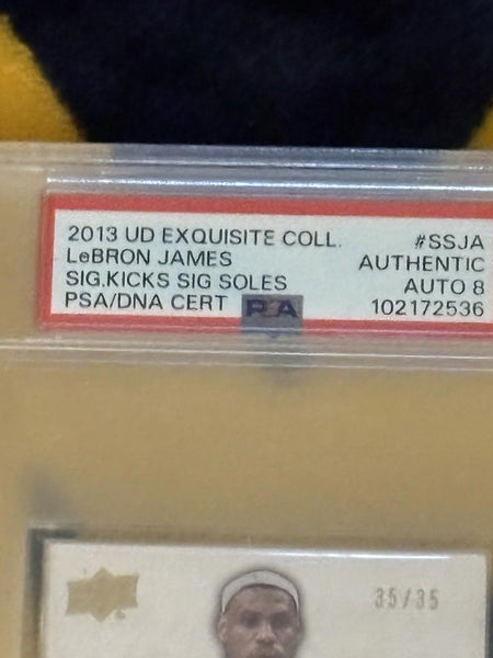 2013 Upper deck Signature Kicks LeBron James PSA 8 35/35