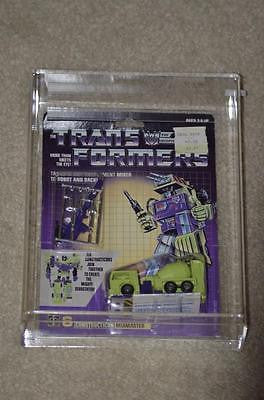 VINTAGE TRANSFORMERS G1 1985 CONSTRUCTICON MIXMASTER AFA/CGA CASE MOC MISB