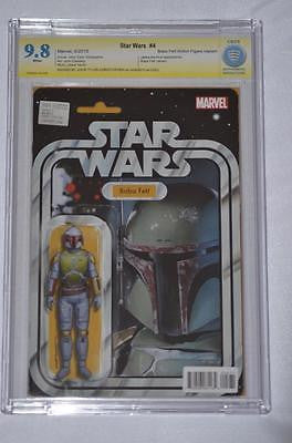 MARVEL 2015 STAR WARS #4 CBCS (LIKE CGC) 9.8 WHITE PAGES SS JTC